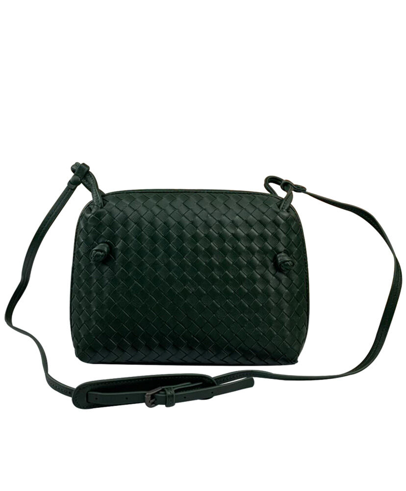 Bottega Veneta Shoulder Bag Lambskin Green